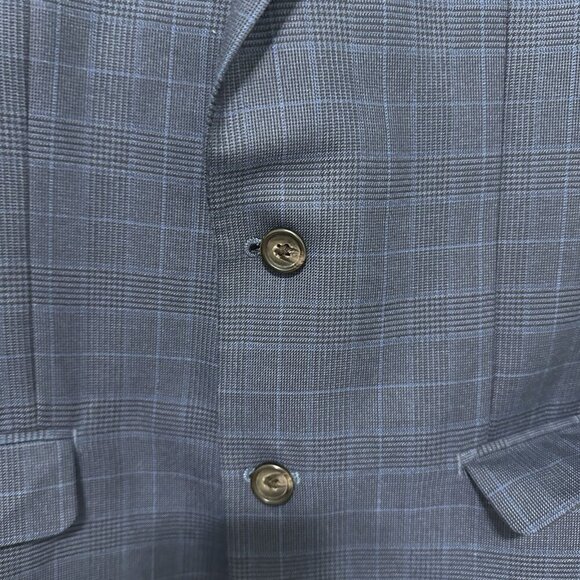 Lauren Ralph Lauren Single Breasted Mens Blazer Sports Coat 38R? Blue Plaid Work - Picture 8 of 12